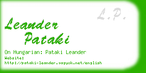 leander pataki business card